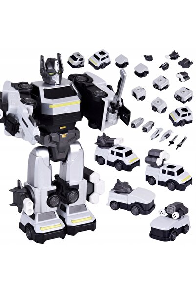 Jokomisiada Jucărie Robot Transformabil Magnetic 2-în-1 – figurină mare – acc...