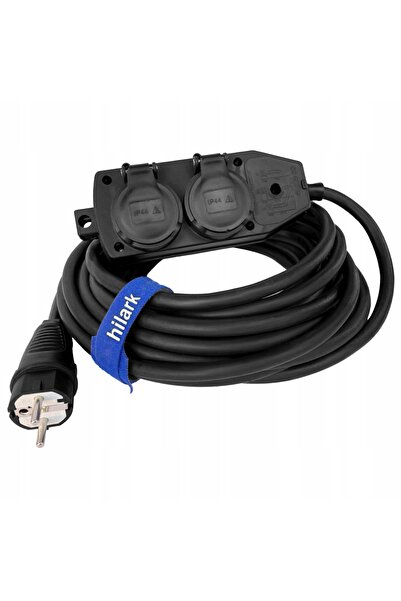NO BRAND Cablu prelungitor din cauciuc H05RRF OW 3x2,5 2m CABLU PRELUNGITOR D...