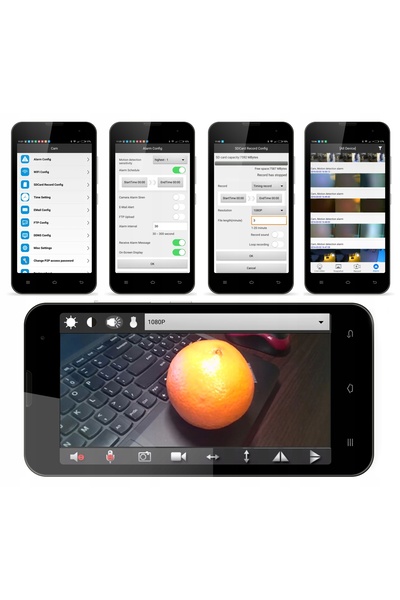 NO BRAND Cameră IP mini ascunsă, cu WiFi, Full HD, cameră spion, Android iOS