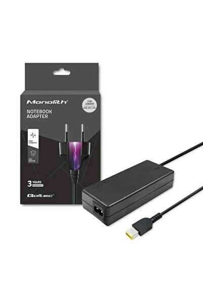 Qoltec Adaptor de alimentare pentru laptop Lenovo 65 W, 20 V, 3,25 A, tip Sli...