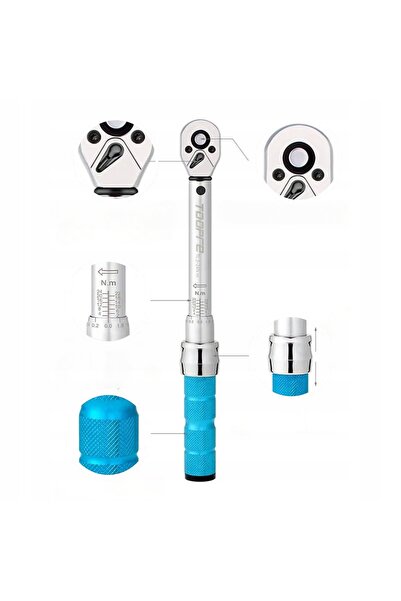 NO BRAND Cheie dinamometrică Toopre TL 2-24 Nm cu set de capete tubulare