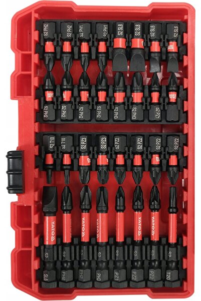 yato Set de burghie și biți de șurubelniță 1/4'' 54 bucăți 25/50mm YT-04617