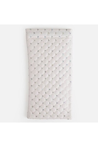 Zâna Casei White Sequined Pouch Case for Glasses