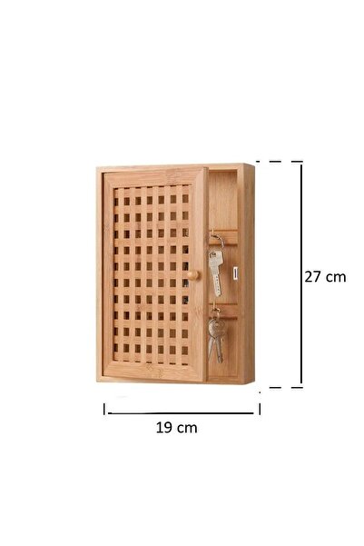 zeller Dulap pentru chei, raft suspendat, bambus