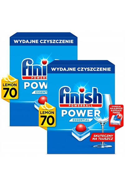 Finish Tablete esențiale pentru mașina de spălat vase Power, cu parfum de lăm...