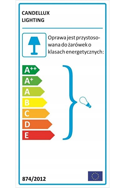 NO BRAND Aplică Candellux multicoloră, galben-portocaliu, apus de soare, E27,...