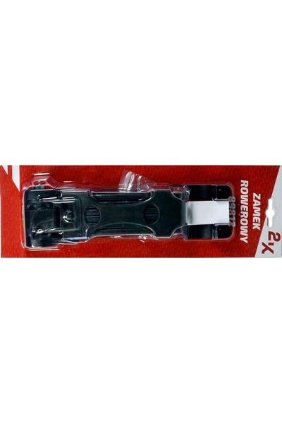 NO BRAND Antifurt pliabil 2K pentru bicicletă, 80 cm, cu cod + mâner