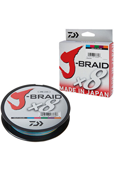 daiwa Fir împletit J-Braid X8 0,42mm/300m multicolor