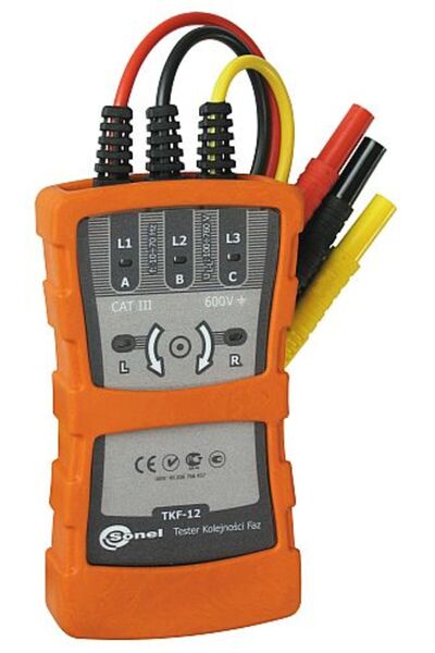 SONEL Tester de secvență a fazelor TKF-12, sondă indicator de fază 160 - 690 V