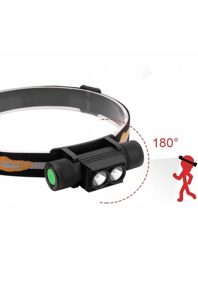 NO BRAND Lanternă frontală LED reîncărcabilă PHR19 Xplor 1200lm 7 moduri GP