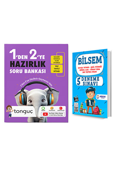 Tonguç Yayınları 1'den 2'ye Hazırlık Kitabı + Bilsem Deneme Sınavı