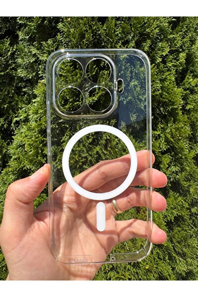 Mi 17T Uyumlu Kılıf İnce Sert Sararmaz Magsafe Kamera Korumalı Koruyucu Dayanıklı Transparan Arka Kapak