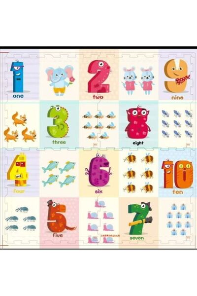 PlayFun Puzzle 4pcs 60*60 - Jucarie pentru Copii, Dezvolta Logica, Rabdarea s...