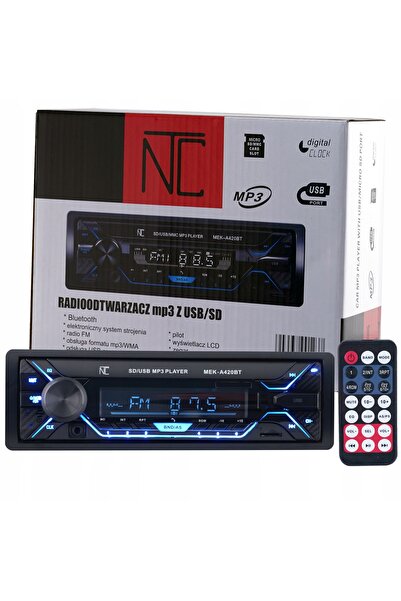 NO BRAND NTC MEK-N420BT - radio auto AUX USB MP3 Bluetooth Putere mare 4x50W