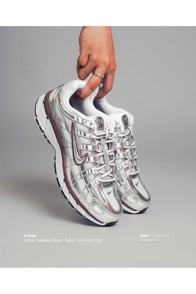 Nike P-6000 'METALLIC SILVER TATTOO' UNISEX SNEAKER AYAKKABI-SPORTXSTORE