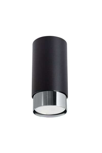 SOLLUX Lampă de tavan NERO 12.5 negru/crom