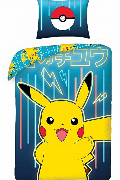 Halantex Lenjerie de pat din bumbac 160x200 Pokemon Pikachu