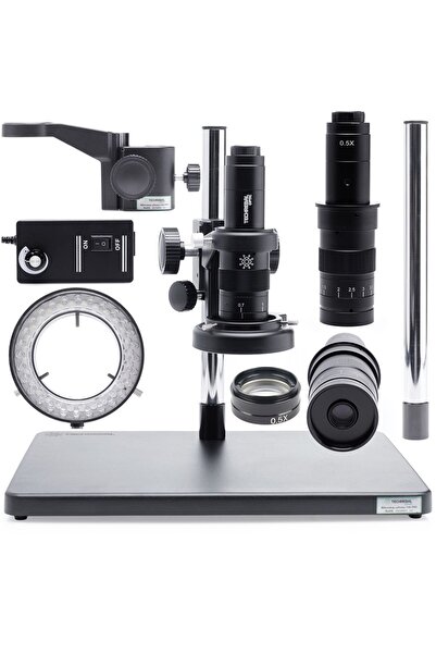 TECHREBAL Microscop digital 10A solo + Iluminare LED reglabilă 60X + Lentilă ...