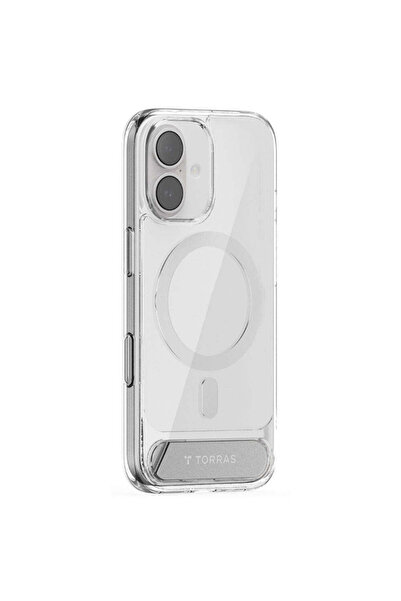 TORRAS Case for iPhone 17, Pstand, transparent - transparent