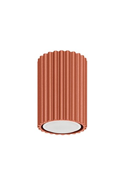 SOLLUX Lampă de tavan KARBON 10, ocre roșu