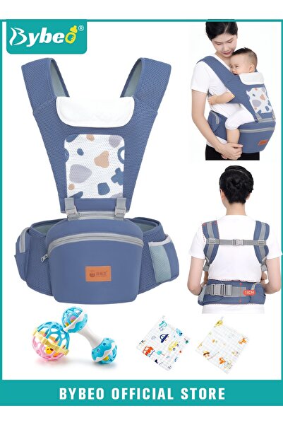 BYBEO Baby Carrier, Baby Carrier with Hip Seat, Baby Wraps Carrier with 2 Bib...