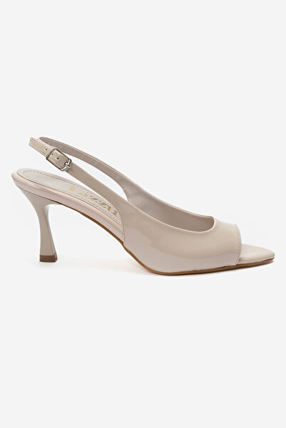 Lizzu Women's Pointed Toe Open Medium Size 8 cm Heeled Shoes Nicola