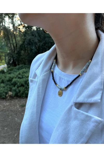 DİELNA | MAİA NECKLACE | JASPER TAŞLI KOLYE