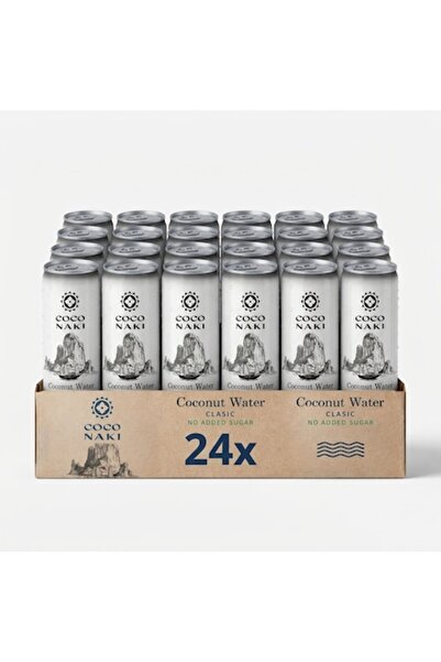 COCO NAKI COCONAKI Apă de cocos naturală, 24 cutii x 320 ml