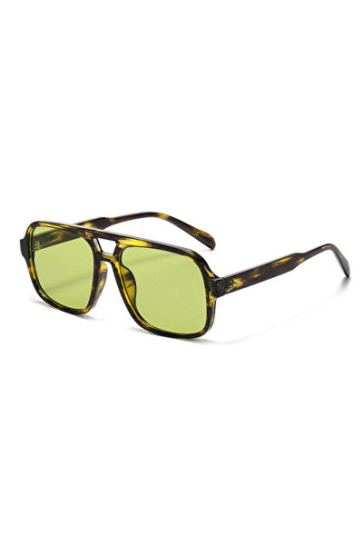 Choice1 Leopard green Retro Sunglasses for Women Men Trendy Classic Oversized...