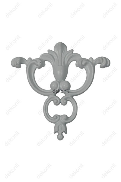 Dekonil Beyaz Boyanabilir Dekoratif Duvar Çıta Motifi 15*16cm - 2'li