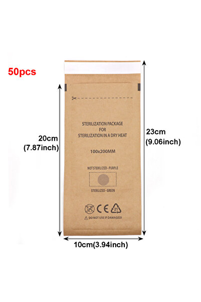 Choice5 50 قطعة (100×200 مم) 50/100 قطعة أكياس تعقيم وتطهير ذاتية الإغلاق لتع...