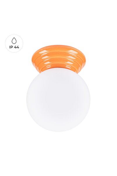 SOLLUX Plafonieră ZORI, portocalie IP44