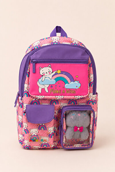 ELATAE Girl's Orthopedic School Bag Multi-Compartment Primary School Backpack...