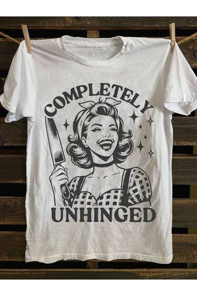 9JY Men'S Retro Rock Band Graphic T-Shirt | Vintage "Completely Unhinged" Pri...