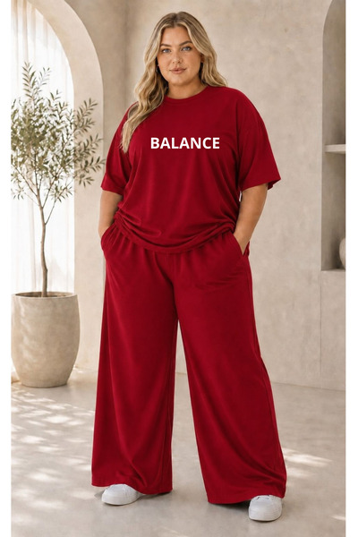 ELAN WEAR Women's Plus Size Premium Oversize Cotton 2-Piece Tracksuit Set Cas...