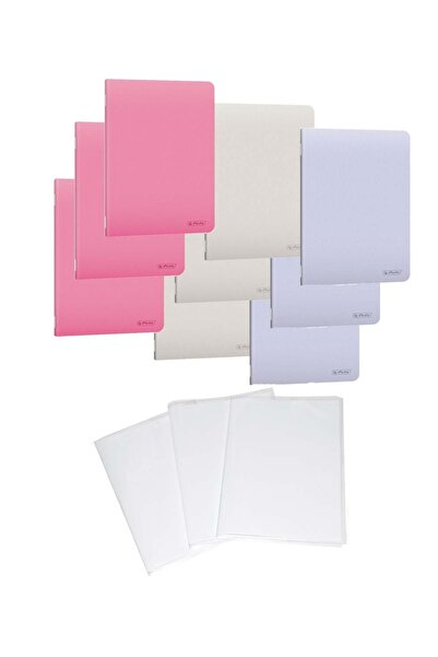 Herlitz Pachet 10 caiete A5 + coperti, 48 file, patratele, hartie 70 g/mp FSC...