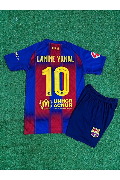 BREATHLESS F.C B.a.r.c.e.l.o.n.a 2025-26 Lamine Yamal İç Saha Çocuk Forması 2...