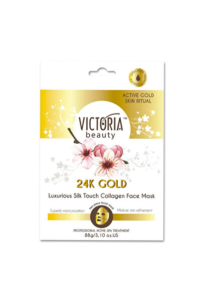 Victoria Beauty Μάσκα Προσώπου Κολλαγόνου με Χρυσό 24Κ για Πολυτελή Αίσθηση, ...