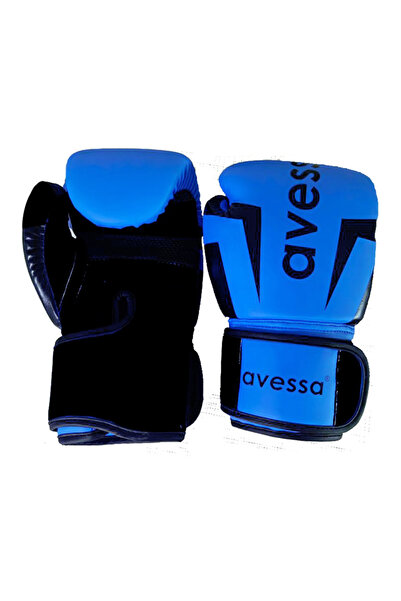 AVESSA قفازات ملاكمة زرقاء RING-314، 14 أونصة، لون أزرق