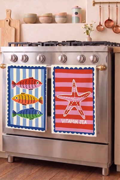 ecemre beach towel Patterned (Printed) Kitchen Towels & Hand Towels (Set of 2) |   30×50 cm