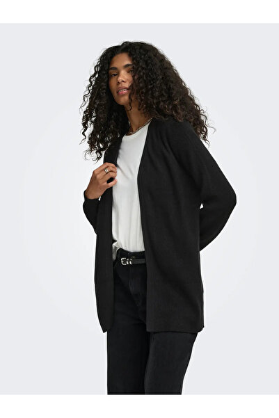 ONLY Women's Onlymary Ls Open Black Cardigan - 15379258