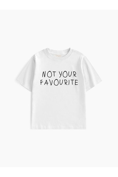 lethestudios Not Your Favoruite Baskılı Baby Tee