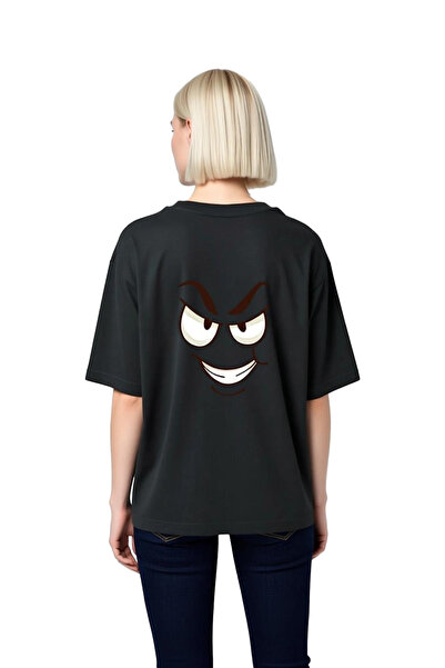 PayBuy Tricou cu mânecă scurtă, supradimensionat, cu imprimeu cu desene anima...