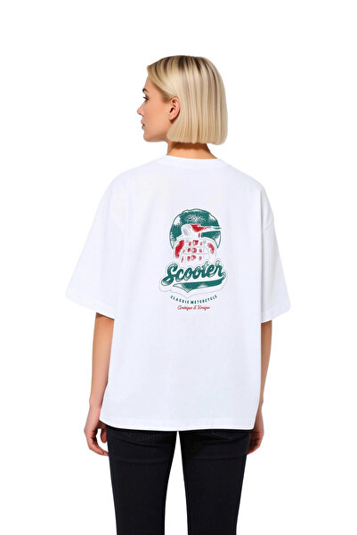 PayBuy Tricou supradimensionat cu imprimeu grafic pentru femei, cu tematică c...