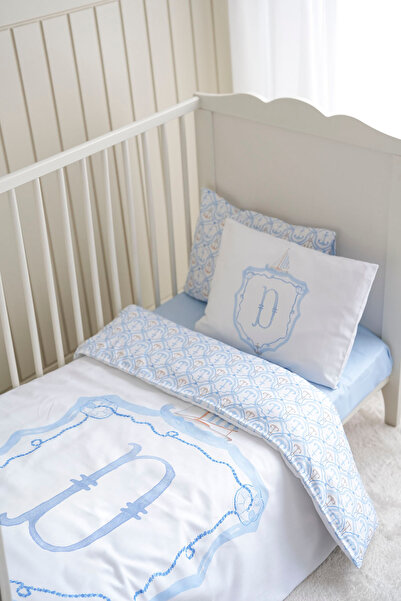 NOU Park Bedding Set (80X120) - Noble Series - Blue - Letter D