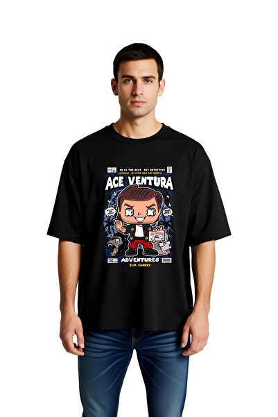 PayBuy Men's Oversize Graphic Printed T-Shirt Animal Detective Themed Casual ...