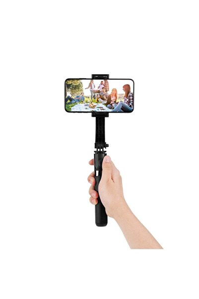 Generic L08 Gimbal Stabilizer Selfie Stick for Smartphone Black