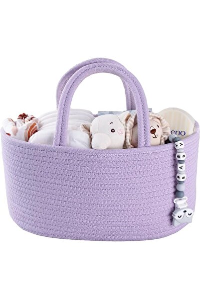 GENERAL Large Baby Diaper Caddy Organizer for Girl Boy Rope Nursery Storage B...