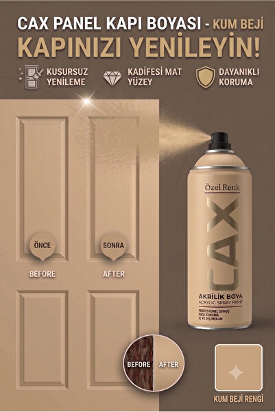 caxcolors CAX Panel Kapı Boyası - Akrilik Boya Ahşap Ve MDF Kapı Yenileme Boyası