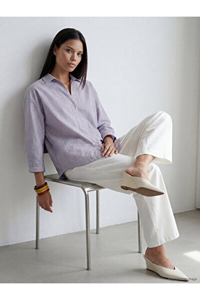 LC Waikiki Striped Modal Blend Women's Shirt for Style Seekers from Uzg Store